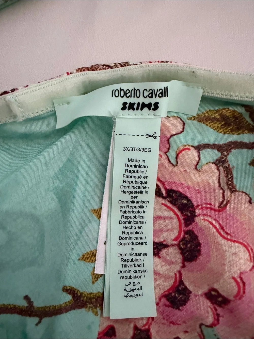 Roberto Cavalli x SKIMS Fagianella Micro Bandeau Thong Bikini Set 3X